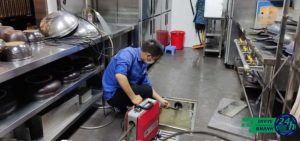 thông cống nghẹt tại KCN Hắc Dịch