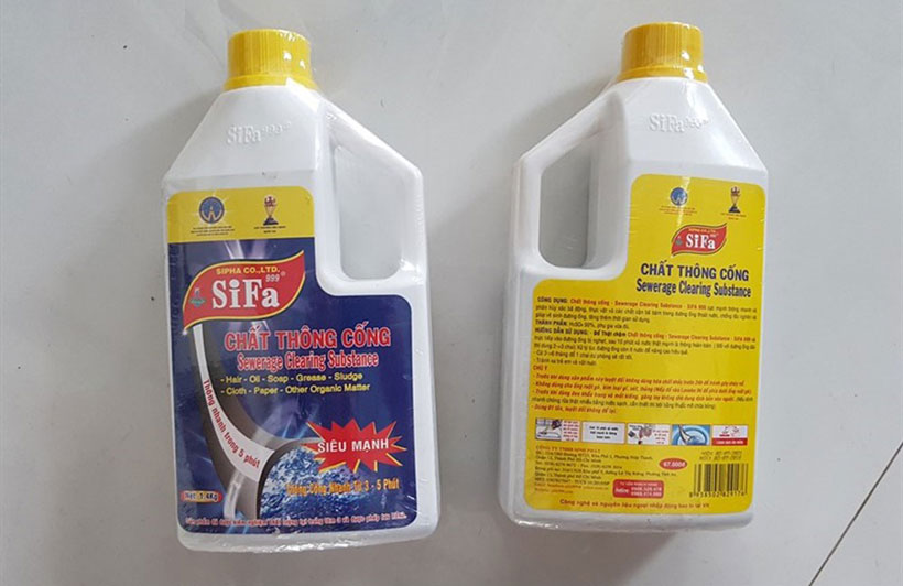 Các loại hóa chất thông cống phổ biến hiện