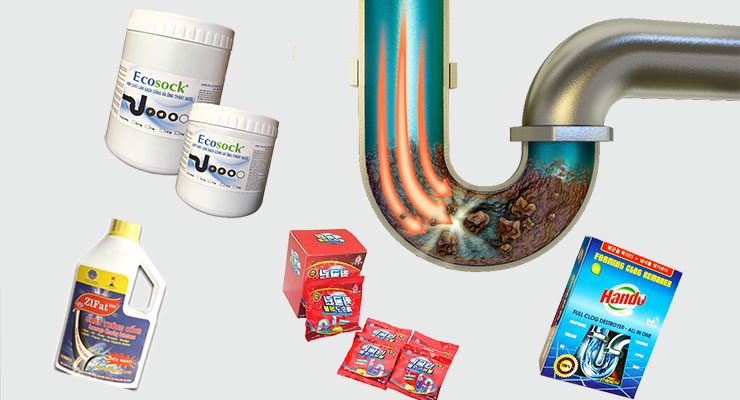 Các loại hóa chất thông cống phổ biến hiện