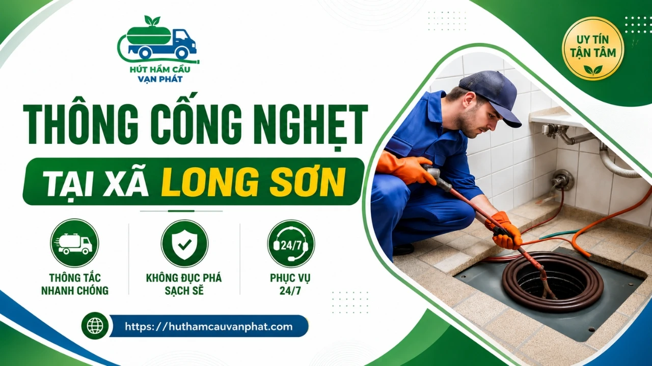 Thông cống nghẹt tại xã Long Sơn