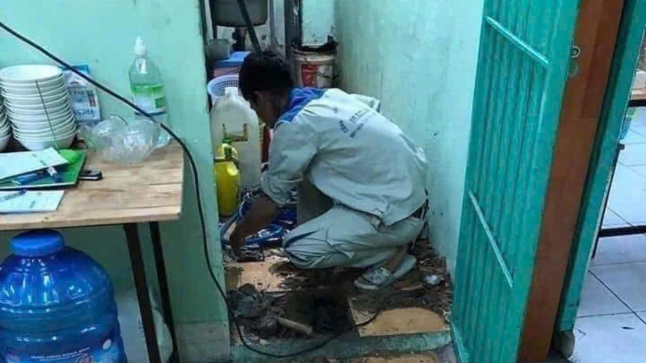 Thông cống nghẹt tại xã Hồ Tràm