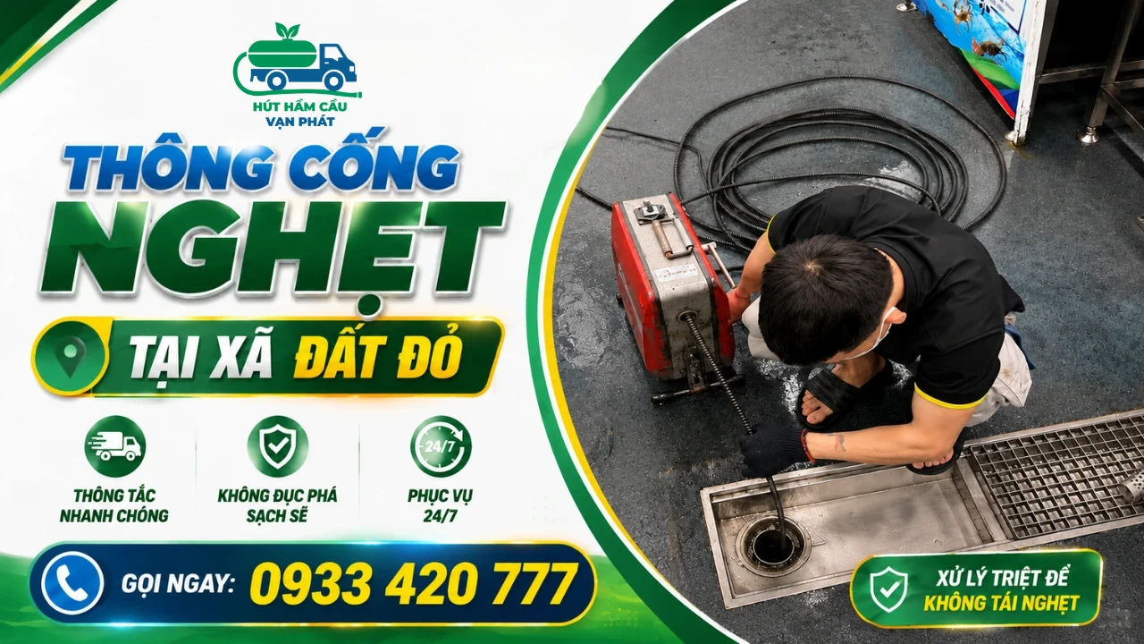 Thông cống nghẹt tại xã Đất Đỏ (BR - VT) cam kết không phát sinh chi phí Thông cống nghẹt tại xã Đất Đỏ (BR - VT) cam kết không phát sinh chi phí