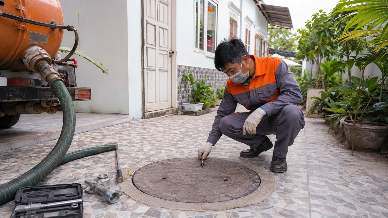 Kỹ thuật viên kiểm tra nguyên nhân bồn cầu thoát chậm trước khi đề xuất phương án xử lý. Kỹ thuật viên kiểm tra nguyên nhân bồn cầu thoát chậm trước khi đề xuất phương án xử lý.