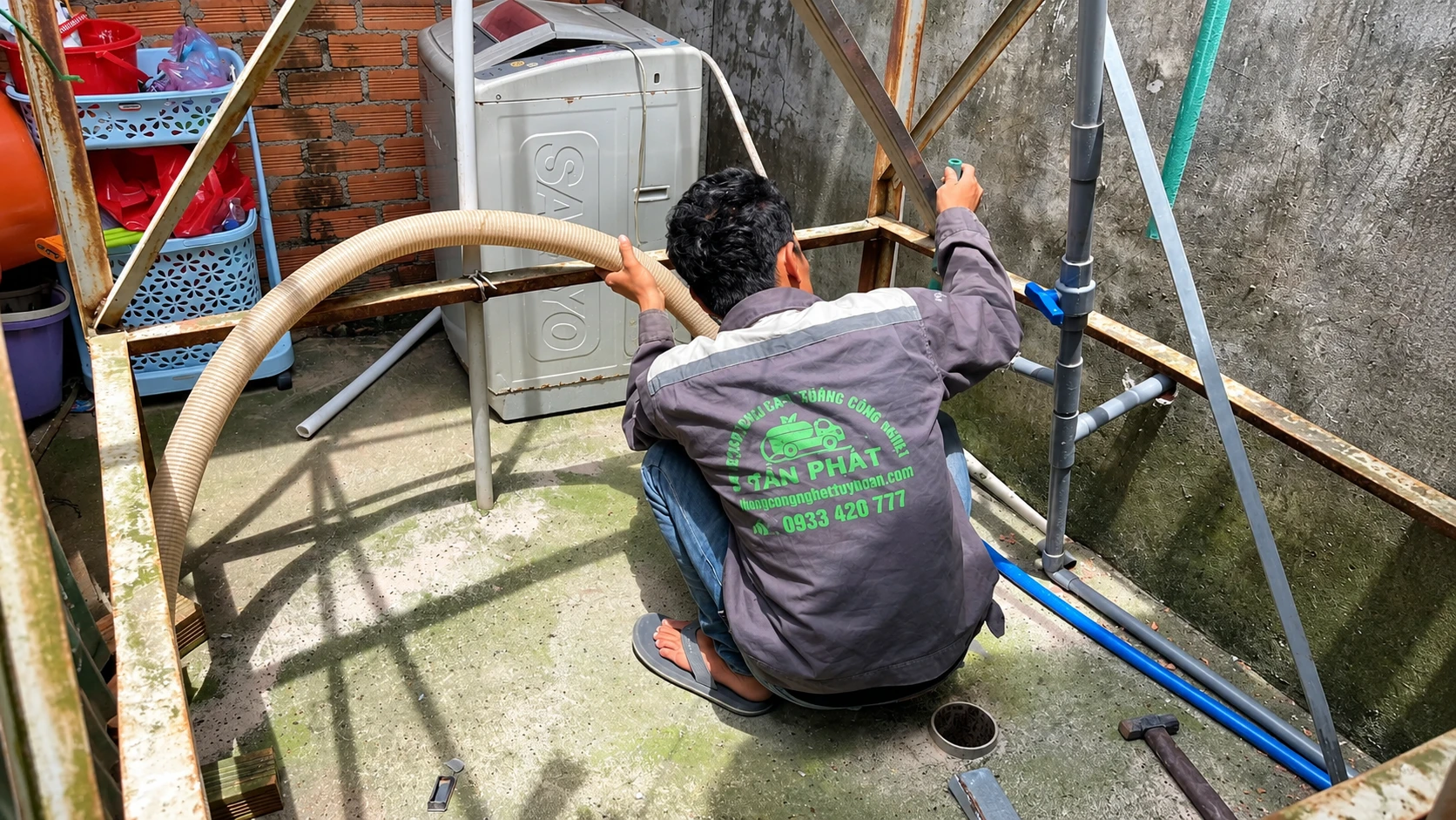 Quy trình thi công hút hầm cầu Đồng Nai chuyên nghiệp Vạn Phát